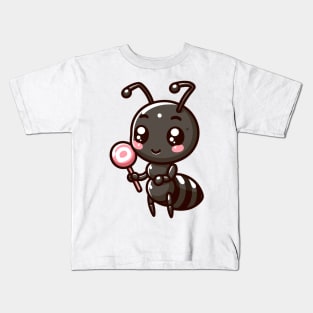 Playful Ant Cartoon Kids T-Shirt